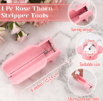 Pink Rose Thorn Stripping Kit With Tape And Pruning Shears - Image 2