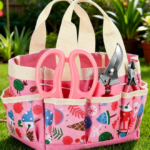 Pink Floral/Gardening Tool Kit With Thorn-Stripping Shears