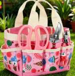 Pink Floral/Gardening Tool Kit With Thorn-Stripping Shears