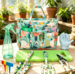 Rust-Proof Steel Gardening Tool Set With Storage Tote Bag