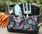 Floral-Pattern Gardening Tool Tote Bag—Gift For Women
