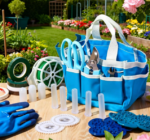 Blue Floral Tool Kit With Rose Thorn Stripper And Pruning Shears