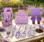 Aluminum Alloy Rust-Proof Gardening Tools With Floral Tote Bag - Image 2