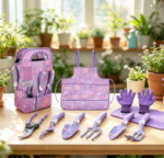 Aluminum Alloy Rust-Proof Gardening Tools With Floral Tote Bag
