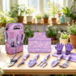 Aluminum Alloy Rust-Proof Gardening Tools With Floral Tote Bag